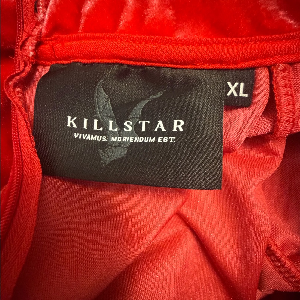 Killstar Red Velvet Cathedral II Skater Dress - Picture 4 of 4